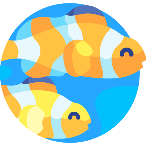 Рыба-клоун Detailed Flat Circular Flat иконка