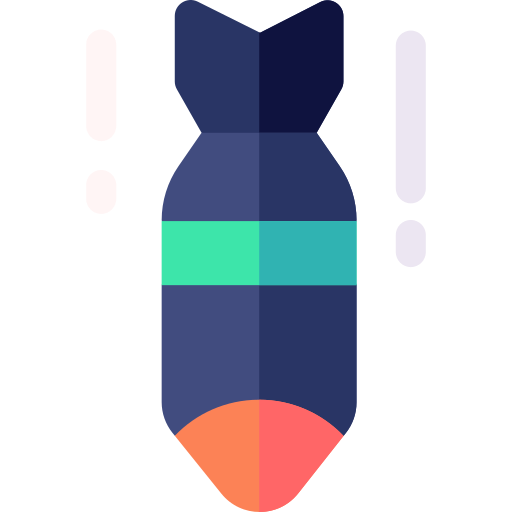 Missile Basic Rounded Flat icon