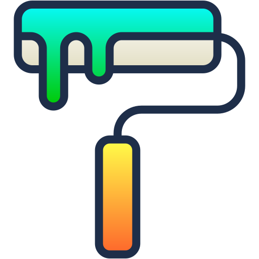 Paint roller Generic Lineal Color Gradient icon