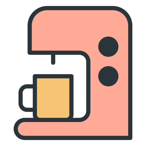 cafetera Generic Outline Color icono