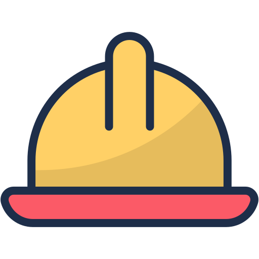 Helmet Generic Outline Color icon