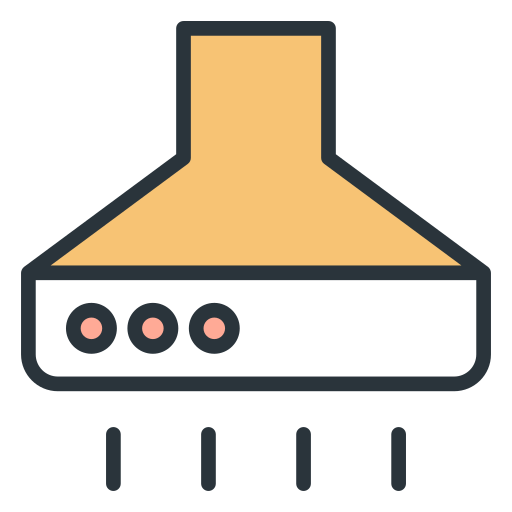 Cooker hood Generic Outline Color icon