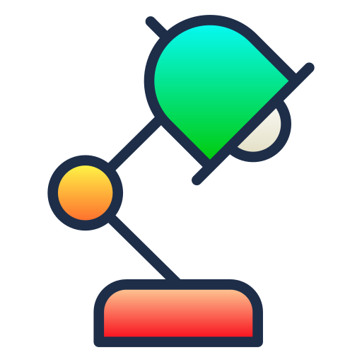 tischlampe Generic Lineal Color Gradient icon