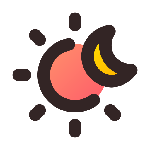 昼と夜 Generic Lineal Color Gradient icon