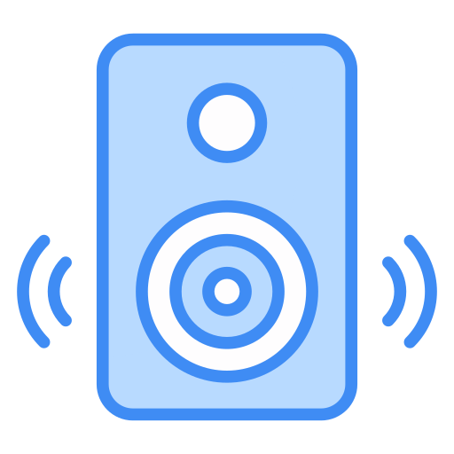 Speaker box Generic Blue icon