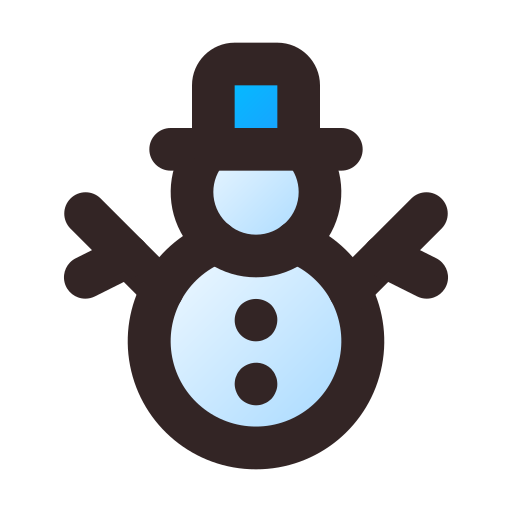 muñeco de nieve Generic Lineal Color Gradient icono
