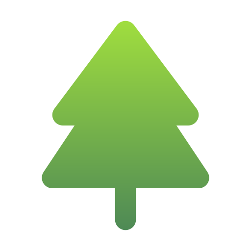 árbol de navidad Generic Flat Gradient icono