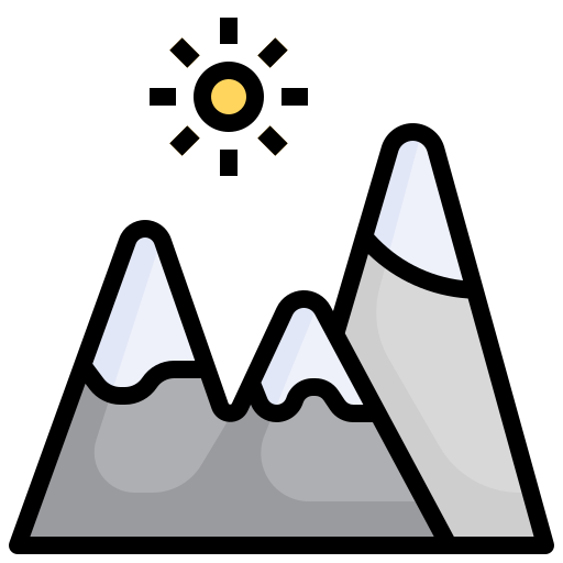 Гора Surang Lineal Color иконка