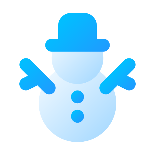 muñeco de nieve Generic Flat Gradient icono