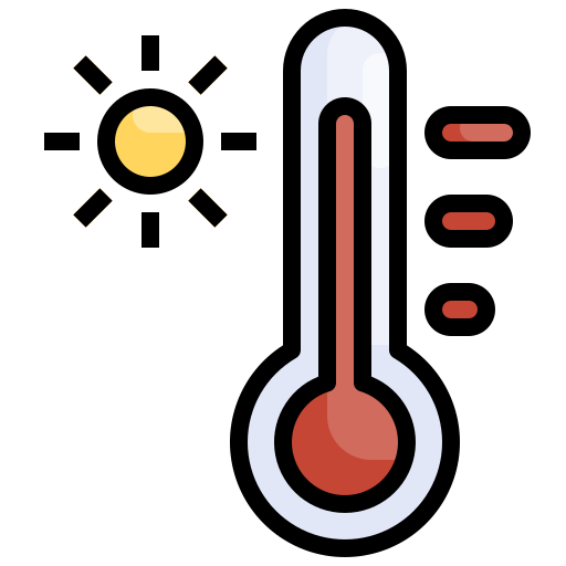 termómetro Surang Lineal Color icono