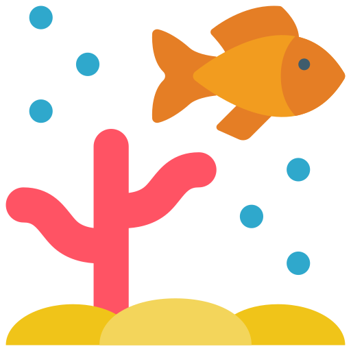 Coral reef Basic Miscellany Flat icon