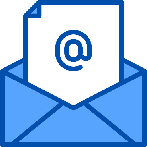 e-mail xnimrodx Blue icoon