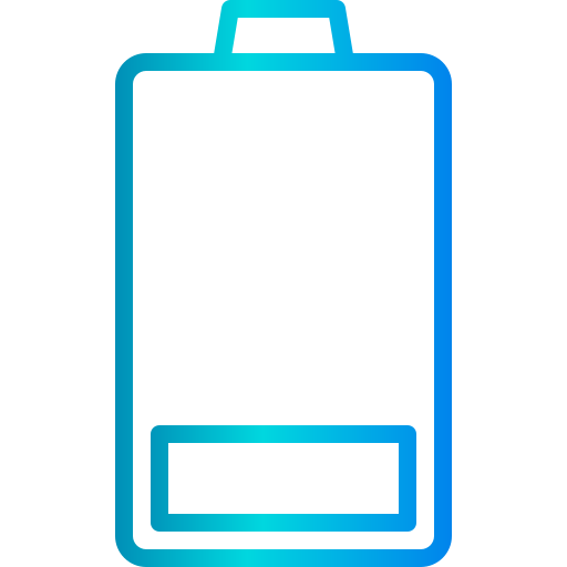 niski poziom baterii xnimrodx Lineal Gradient ikona