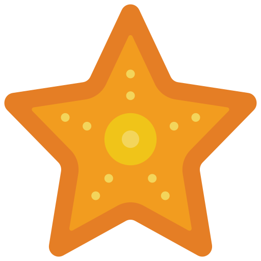 Starfish Basic Miscellany Flat icon