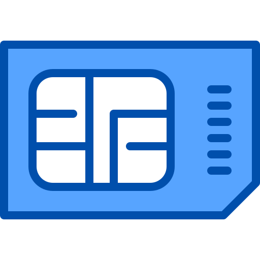 Sim card xnimrodx Blue icon