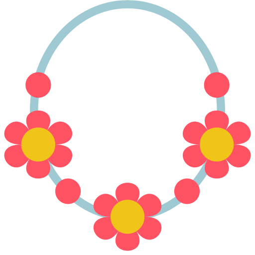 Necklace Basic Miscellany Flat icon