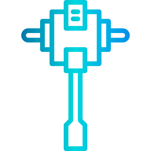 taladro de carretera xnimrodx Lineal Gradient icono