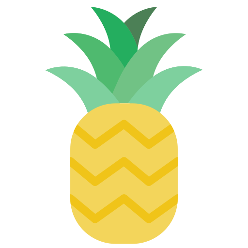 ananas Basic Miscellany Flat icona