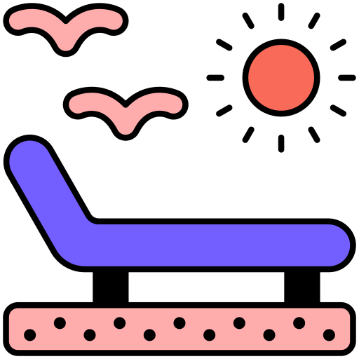 cama solar Generic Alternative Color icono