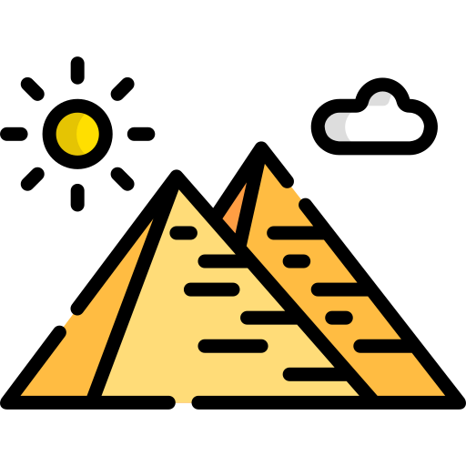 pirámide Special Lineal color icono