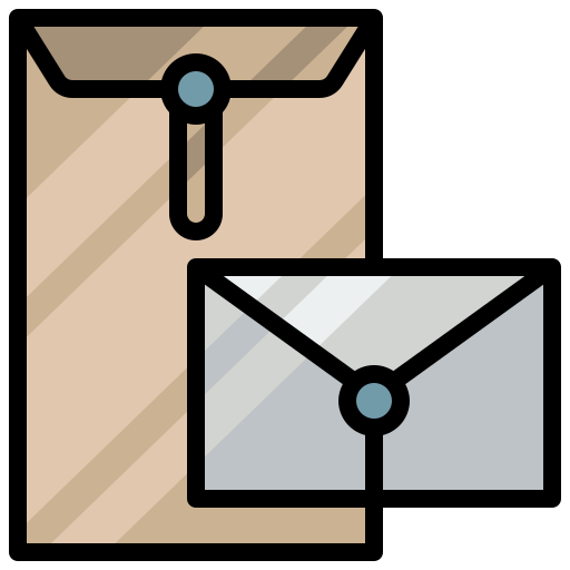 Envelope Surang Lineal Color icon