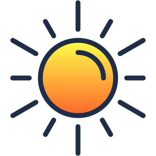 Солнце Generic Lineal Color Gradient иконка