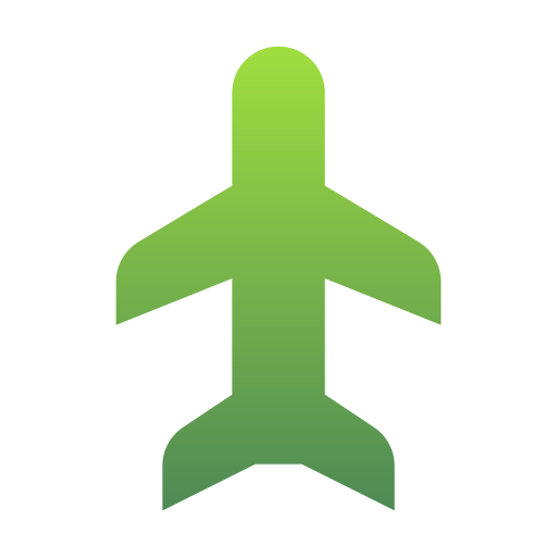 Plane Generic Flat Gradient icon