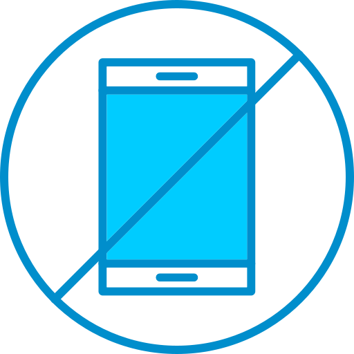 No phone Generic Blue icon