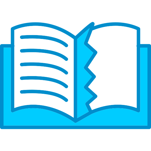 Teared book Generic Blue icon