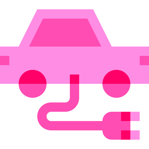 Electric car Basic Sheer Flat icon