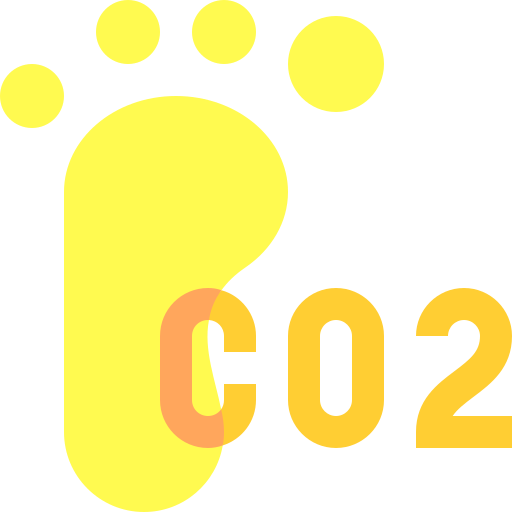 Carbon footprint Basic Sheer Flat icon