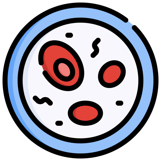 Red blood cells Generic Outline Color icon