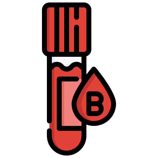 Blood type b Generic Outline Color icon