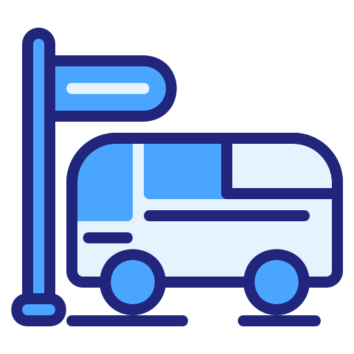 bushalte Generic Blue icoon
