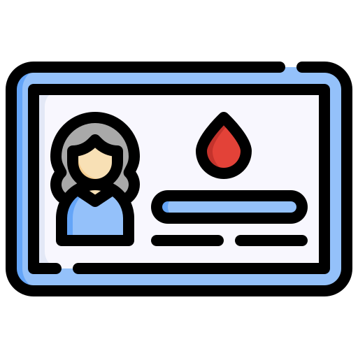 bloeddonor kaart Generic Outline Color icoon