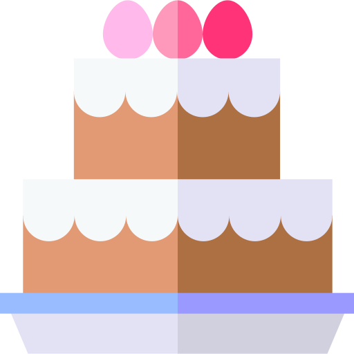 Шоколадный торт Basic Straight Flat иконка