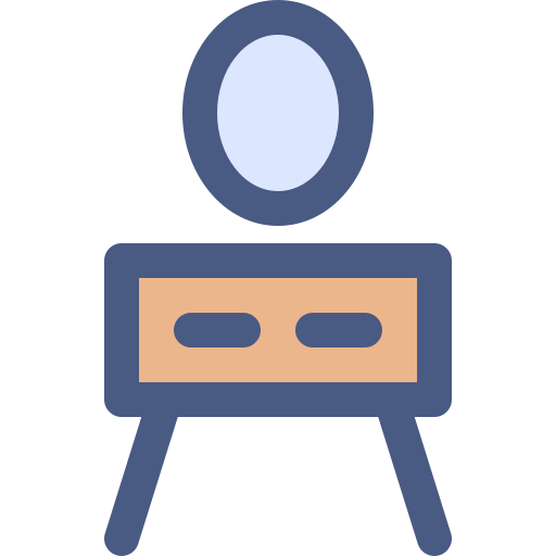 Dressing table Generic Outline Color icon