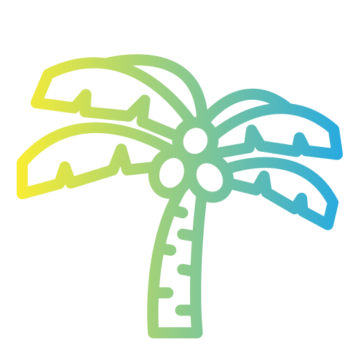 drzewo kokosowe Generic Gradient ikona