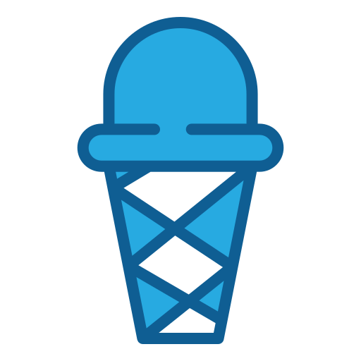 Ice cream Generic Blue icon