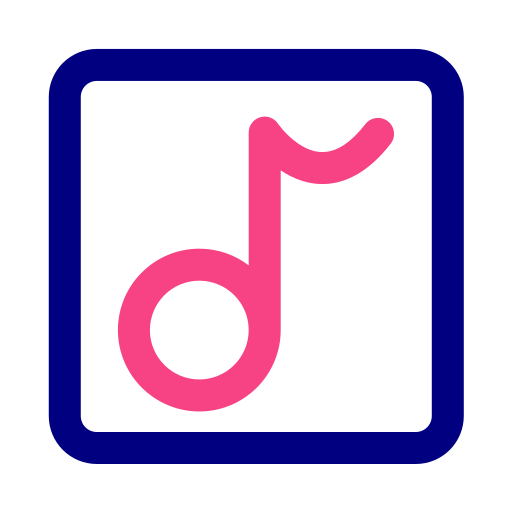 applicazione musicale Generic Outline Color icona