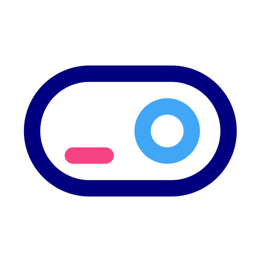 botón de activación Generic Outline Color icono