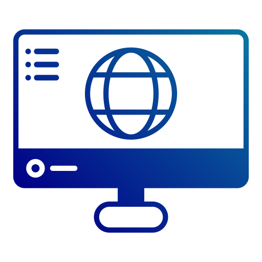 internet Generic Flat Gradient Ícone