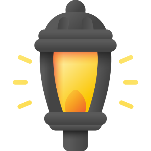 lamp 3D Color icoon