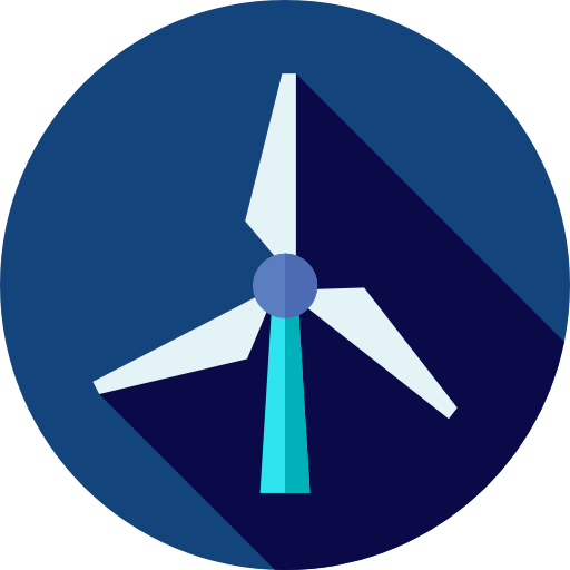 windmühle Flat Circular Flat icon