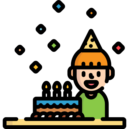 誕生日の男の子 Special Lineal color icon