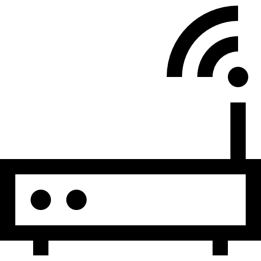 wi-fi Basic Straight Lineal ikona