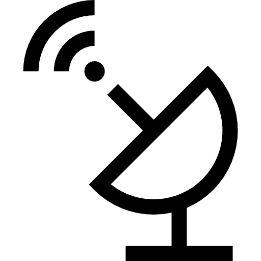 antena satelitarna Basic Straight Lineal ikona