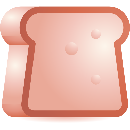 pan de molde 3D Toy Gradient icono