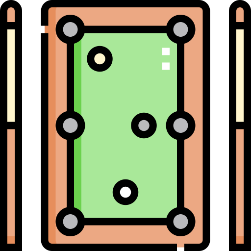 Billiard Detailed Straight Lineal color icon