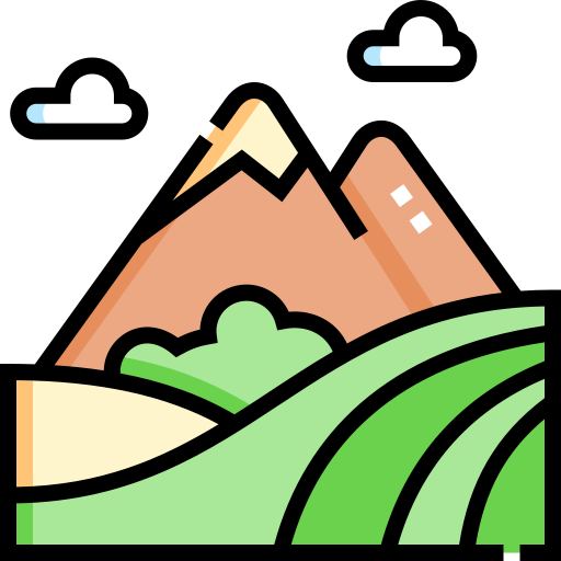 Mountain Detailed Straight Lineal color icon